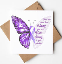 Load image into Gallery viewer, Personalised Butterfly Encouragement Card, Thinking of You