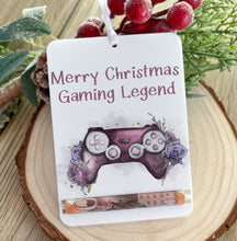 Load image into Gallery viewer, Personalised Gamer Christmas Money Holder with Name, Acrylic Controller Decoration