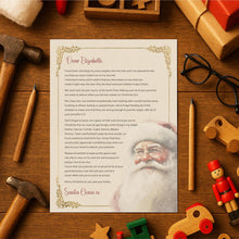Load image into Gallery viewer, Personalised Nice List Letter from Santa or Father Christmas, A4, Wax-Sealed Envelope