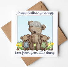 Load image into Gallery viewer, Bamps Birthday Card, Personalised Birthday Card