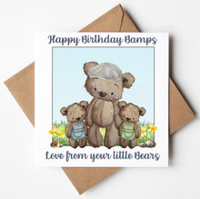 Load image into Gallery viewer, Bamps Birthday Card, Personalised Birthday Card