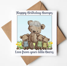 Load image into Gallery viewer, Bamps Birthday Card, Personalised Birthday Card