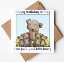 Load image into Gallery viewer, Bamps Birthday Card, Personalised Birthday Card