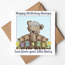 Load image into Gallery viewer, Bamps Birthday Card, Personalised Birthday Card