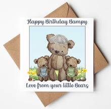 Load image into Gallery viewer, Bampy Birthday Card, Personalised Birthday Card