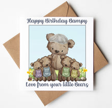 Load image into Gallery viewer, Bampy Birthday Card, Personalised Birthday Card