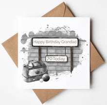 Load image into Gallery viewer, Printed Personalised Rugby Birthday Card