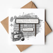 Load image into Gallery viewer, Printed Personalised Hockey Birthday Card