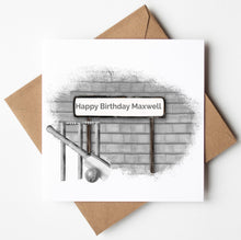 Load image into Gallery viewer, Printed Personalised Rugby Birthday Card, Fathers Day Card