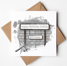 Load image into Gallery viewer, Printed Personalised Hockey Birthday Card