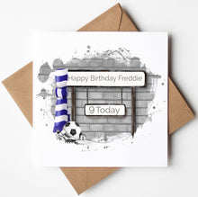 Load image into Gallery viewer, Printed Personalised Rugby Birthday Card