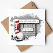 Load image into Gallery viewer, Printed Personalised Hockey Birthday Card