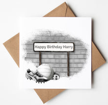 Load image into Gallery viewer, Printed Personalised Bowls Birthday Card