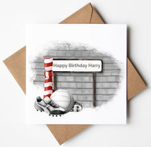 Load image into Gallery viewer, Printed Personalised Bowls Birthday Card