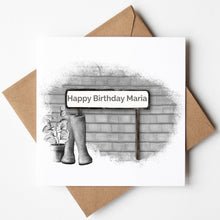 Load image into Gallery viewer, Printed Personalised Bowls Birthday Card