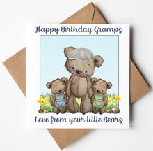Load image into Gallery viewer, Gramps Birthday Card, Personalised Birthday Card