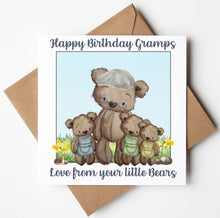 Load image into Gallery viewer, Gramps Birthday Card, Personalised Birthday Card