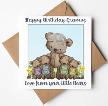 Load image into Gallery viewer, Gramps Birthday Card, Personalised Birthday Card