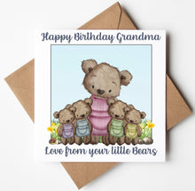 Load image into Gallery viewer, Grandma Birthday Card, Personalised Birthday Card