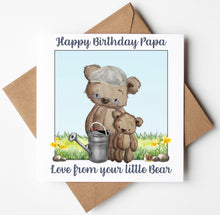 Load image into Gallery viewer, Papa Birthday Card, Personalised Birthday Card
