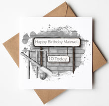 Load image into Gallery viewer, Printed Personalised Rugby Birthday Card