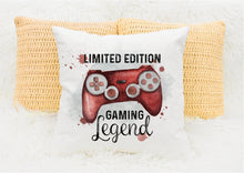 Load image into Gallery viewer, Personalised Gamer Cushions, Gaming Legend Cushion