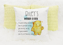 Load image into Gallery viewer, Personalised Worry Eater Cushions
