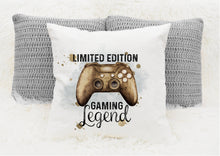 Load image into Gallery viewer, Personalised Gamer Cushions, Gaming Legend Cushion