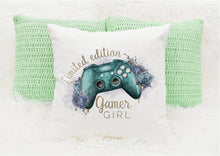 Load image into Gallery viewer, Personalised Gamer Cushions, Gamer Girl Cushion