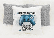 Load image into Gallery viewer, Personalised Gamer Cushions, Gaming Legend Cushion