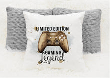 Load image into Gallery viewer, Personalised Gamer Cushions, Gaming Legend Cushion