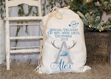 Load image into Gallery viewer, Personalised Santa Sacks - Blue