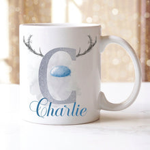 Load image into Gallery viewer, Personalised Christmas Mugs - Blue