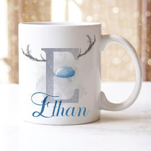 Load image into Gallery viewer, Personalised Christmas Mugs - Blue