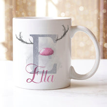 Load image into Gallery viewer, Personalised Christmas Mugs - Pink