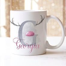 Load image into Gallery viewer, Personalised Christmas Mugs - Pink