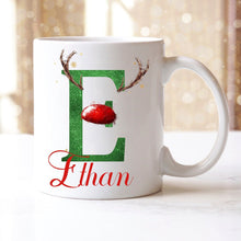 Load image into Gallery viewer, Personalised Christmas Mugs - Red & Green