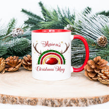 Load image into Gallery viewer, Personalised Reinbow Christmas Mugs