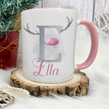 Load image into Gallery viewer, Personalised Christmas Mugs - Pink