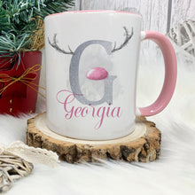 Load image into Gallery viewer, Personalised Christmas Mugs - Pink