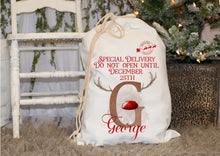 Load image into Gallery viewer, Personalised Santa Sacks - Red