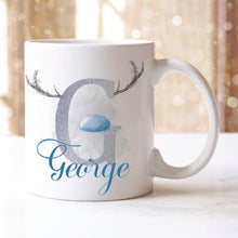 Load image into Gallery viewer, Personalised Christmas Mugs - Blue