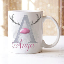 Load image into Gallery viewer, Personalised Christmas Mugs - Pink