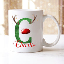 Load image into Gallery viewer, Personalised Christmas Mugs - Red & Green