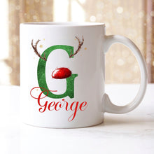Load image into Gallery viewer, Personalised Christmas Mugs - Red & Green