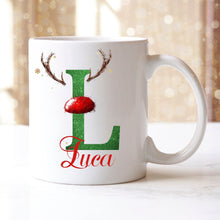 Load image into Gallery viewer, Personalised Christmas Mugs - Red & Green