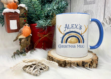 Load image into Gallery viewer, Personalised Reinbow Christmas Mugs