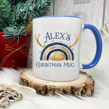 Load image into Gallery viewer, Personalised Reinbow Christmas Mugs