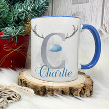 Load image into Gallery viewer, Personalised Christmas Mugs - Blue