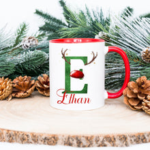 Load image into Gallery viewer, Personalised Christmas Mugs - Red & Green